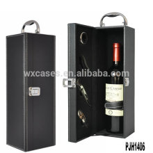 New arrival luxury leather wine box for single bottle wholesales
